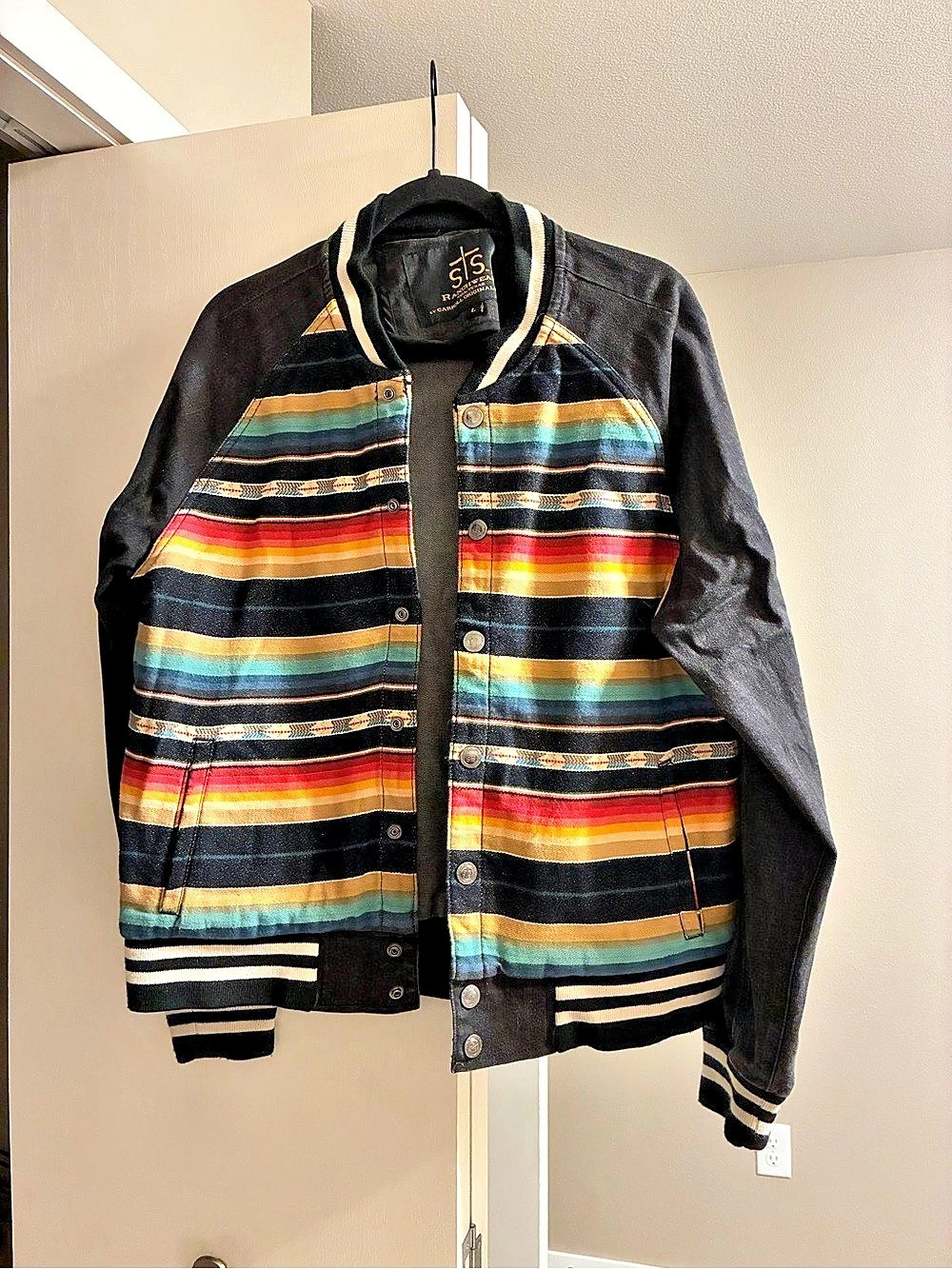 tribal bomber jacket